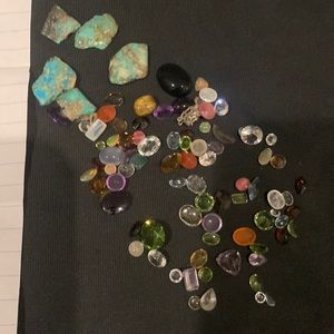 Huge Lot Of Gemstones All Different Kinds 89 Total